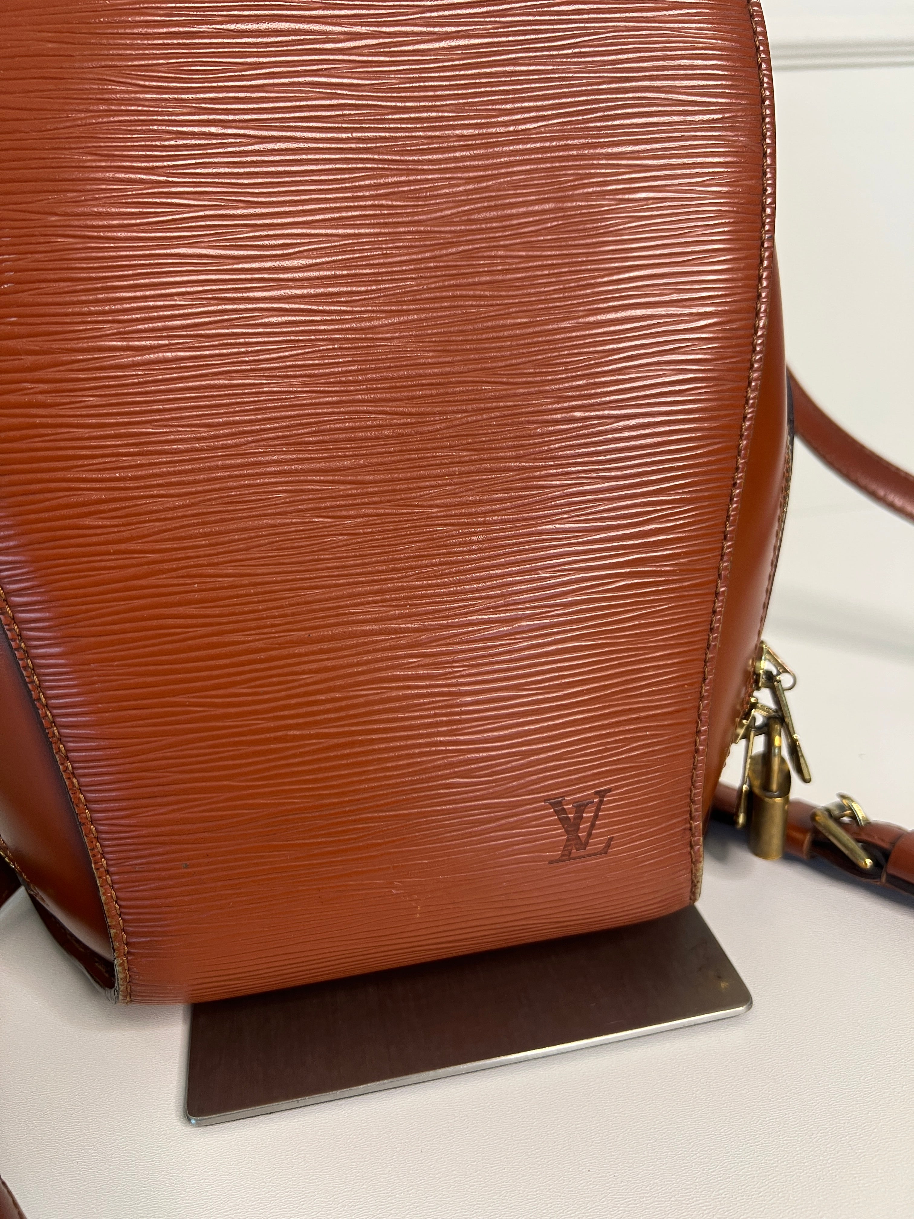 Louis Vuitton Mabillon Epi Leder Cognac – Vintage Rugtas