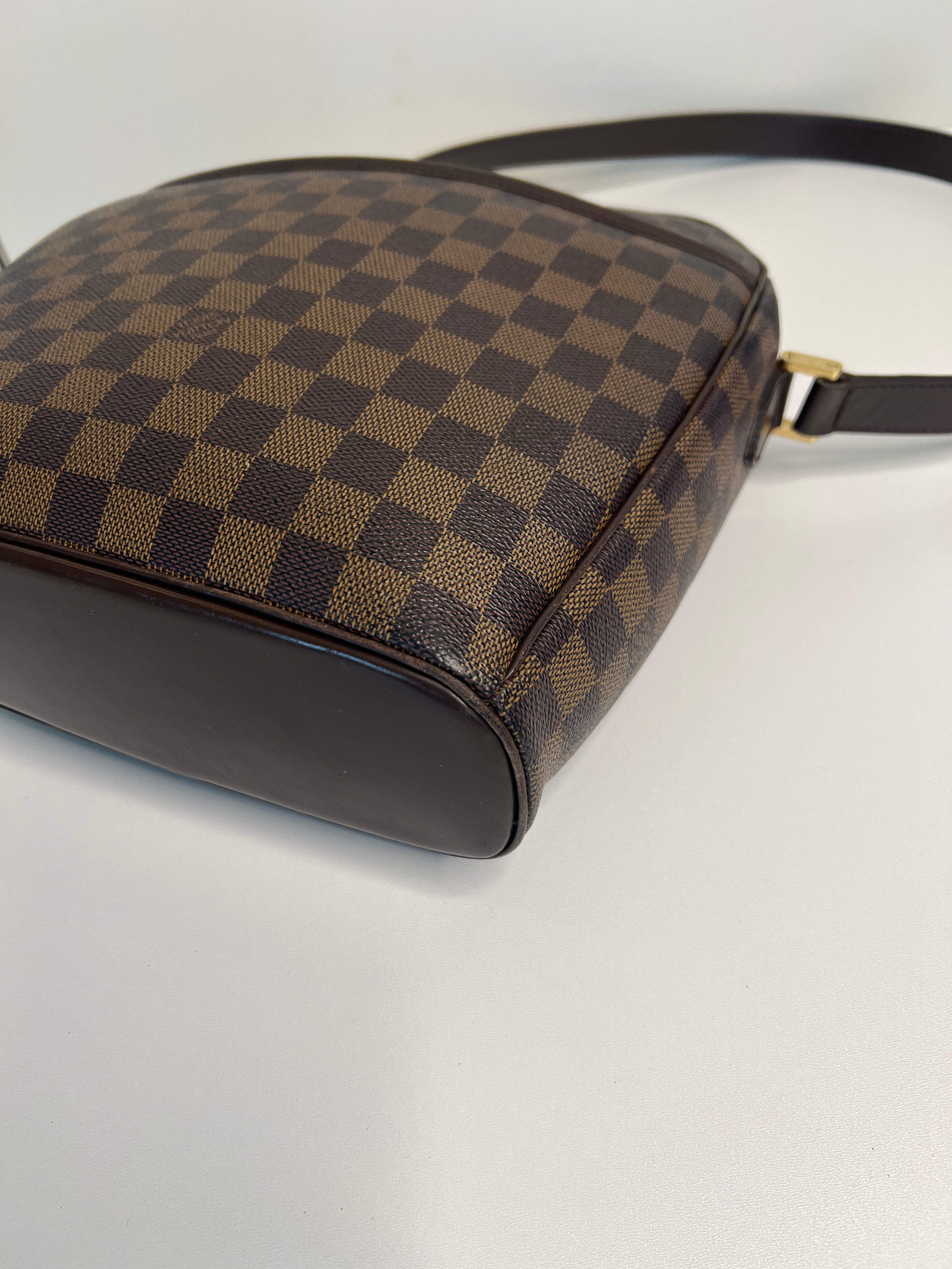 Louis Vuitton Ipanema PM Damier Ebene Canvas Crossbody Tas