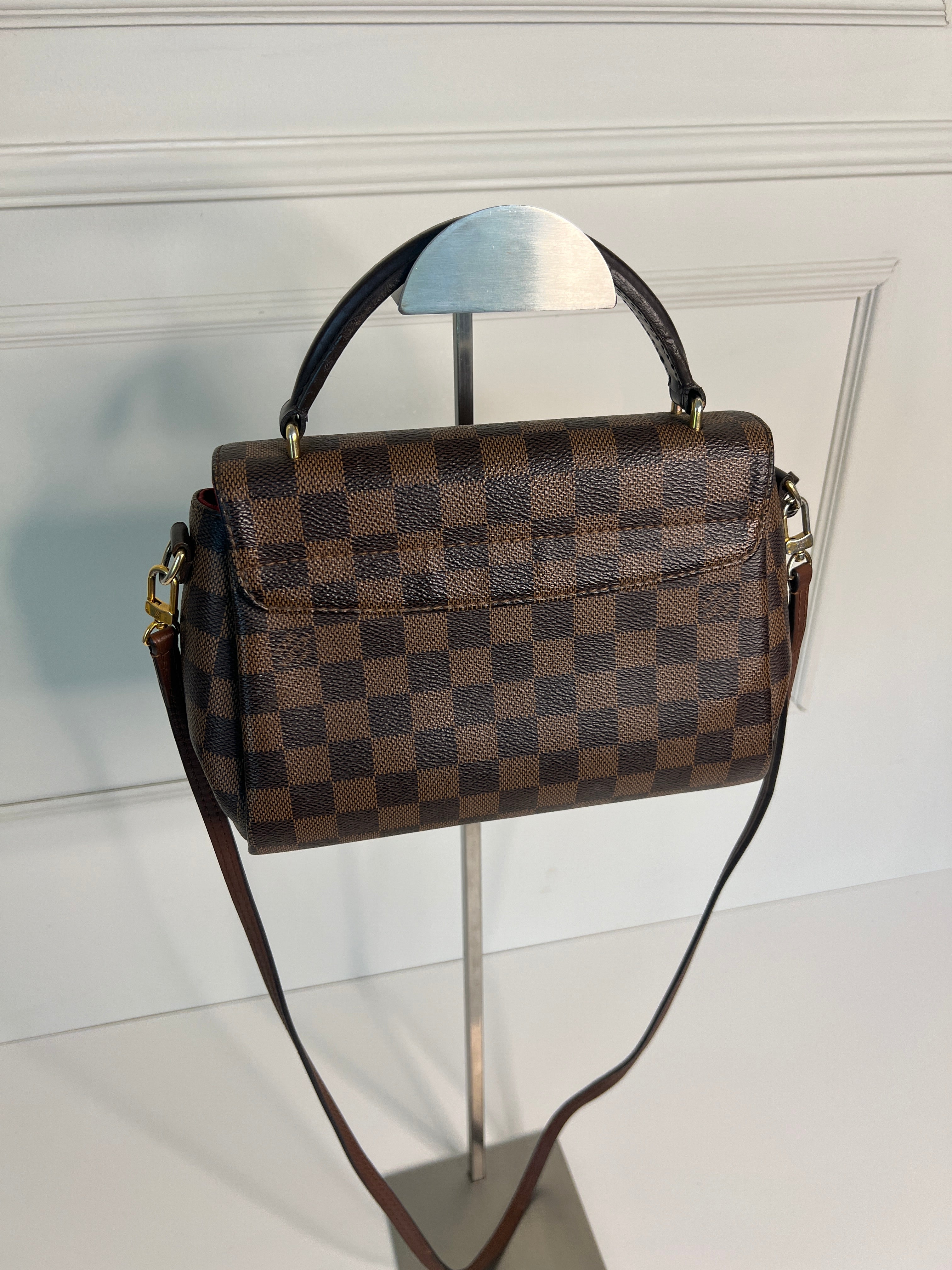 Louis Vuitton Croisette Damier Ebene Canvas Crossbody Handtas