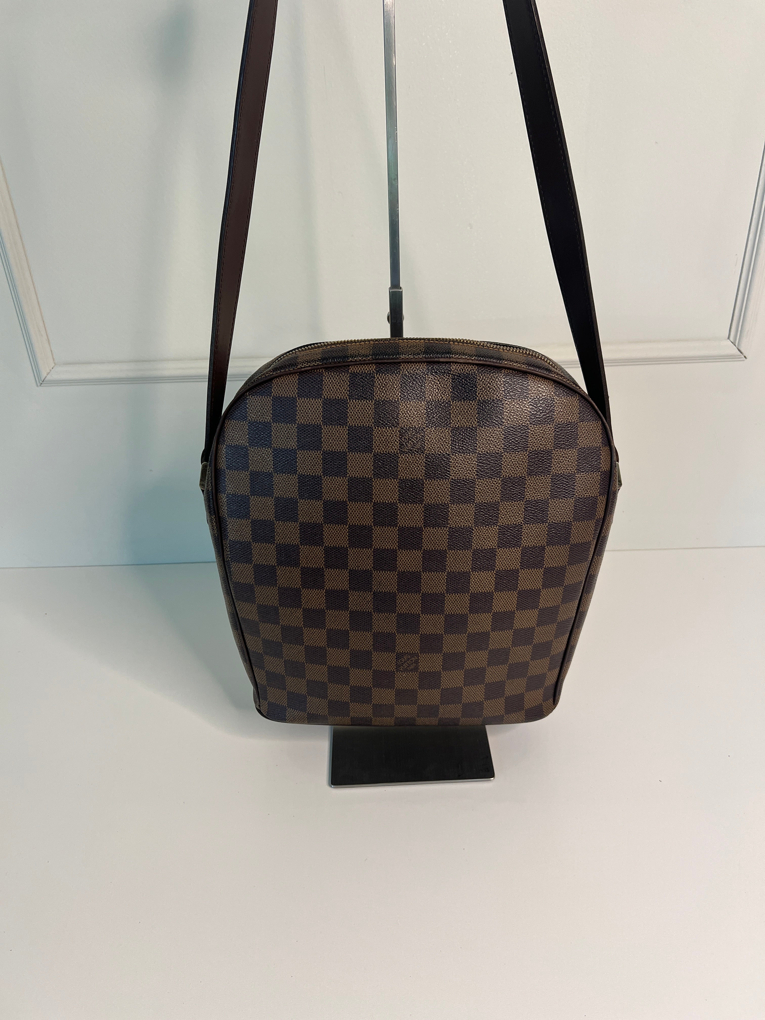 Louis Vuitton Ipanema PM Damier Ebene Canvas Crossbody Tas