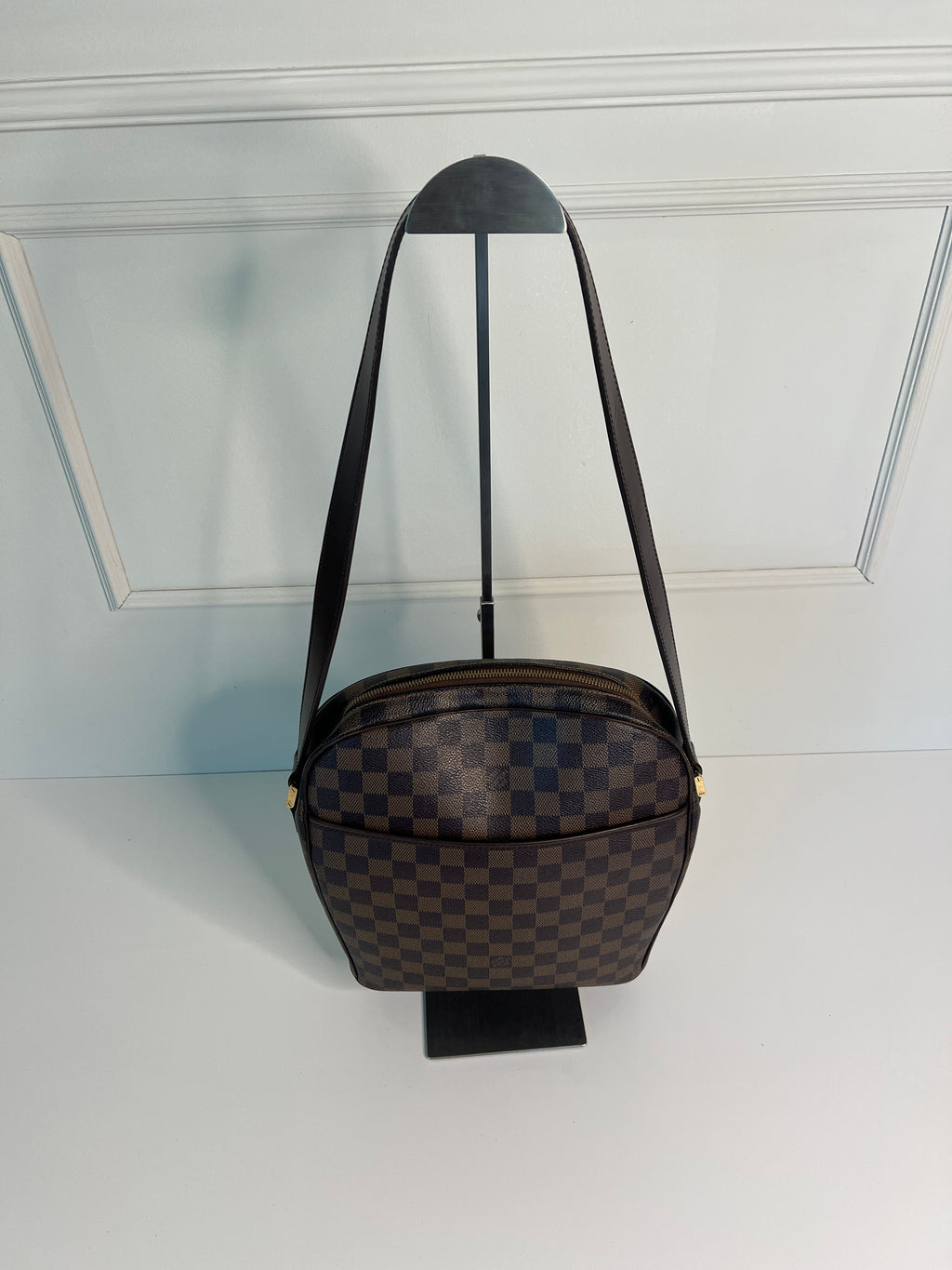 Louis Vuitton Ipanema PM Damier Ebene Canvas Crossbody Tas