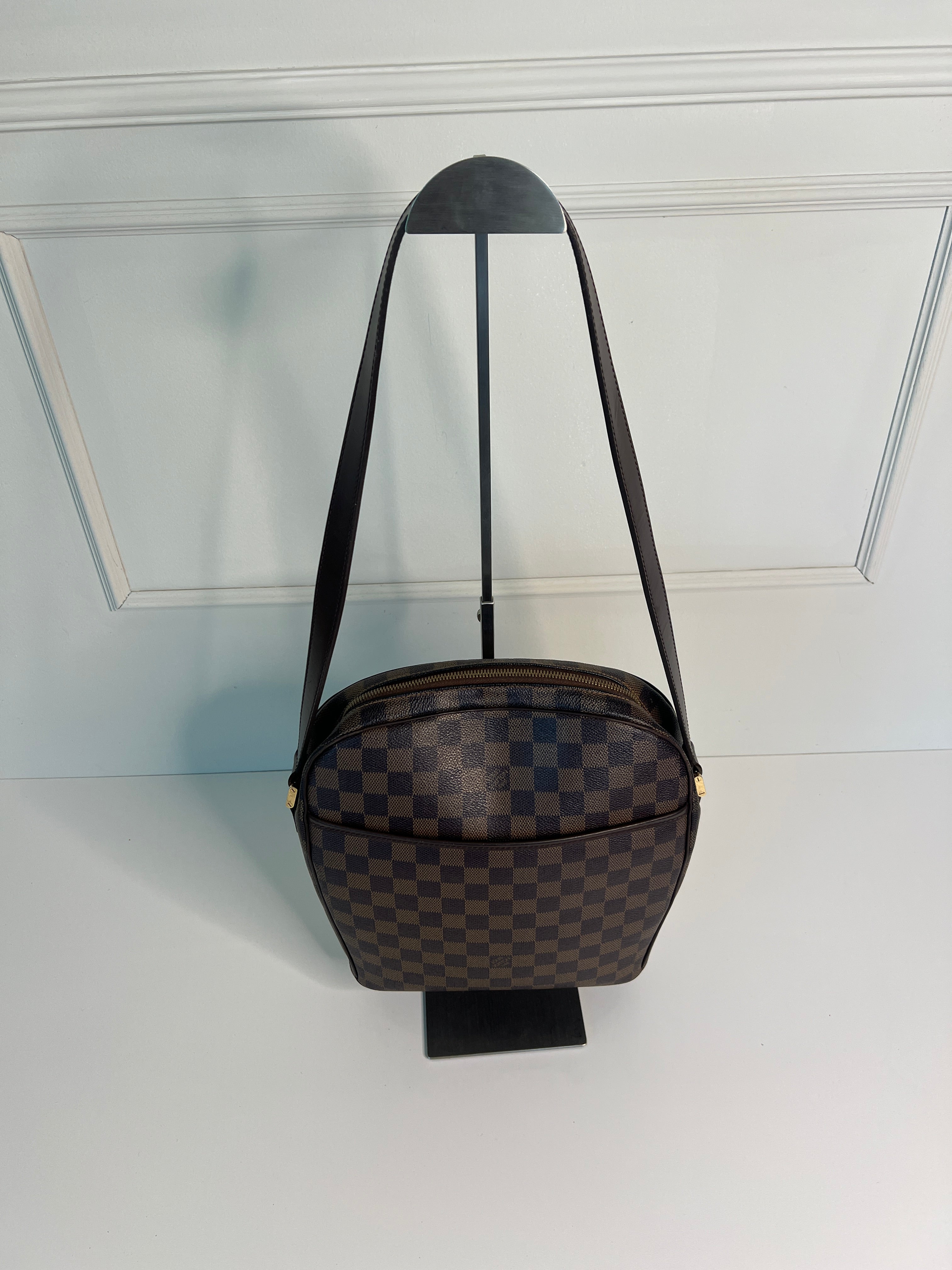Louis Vuitton Ipanema PM Damier Ebene Canvas Crossbody Tas
