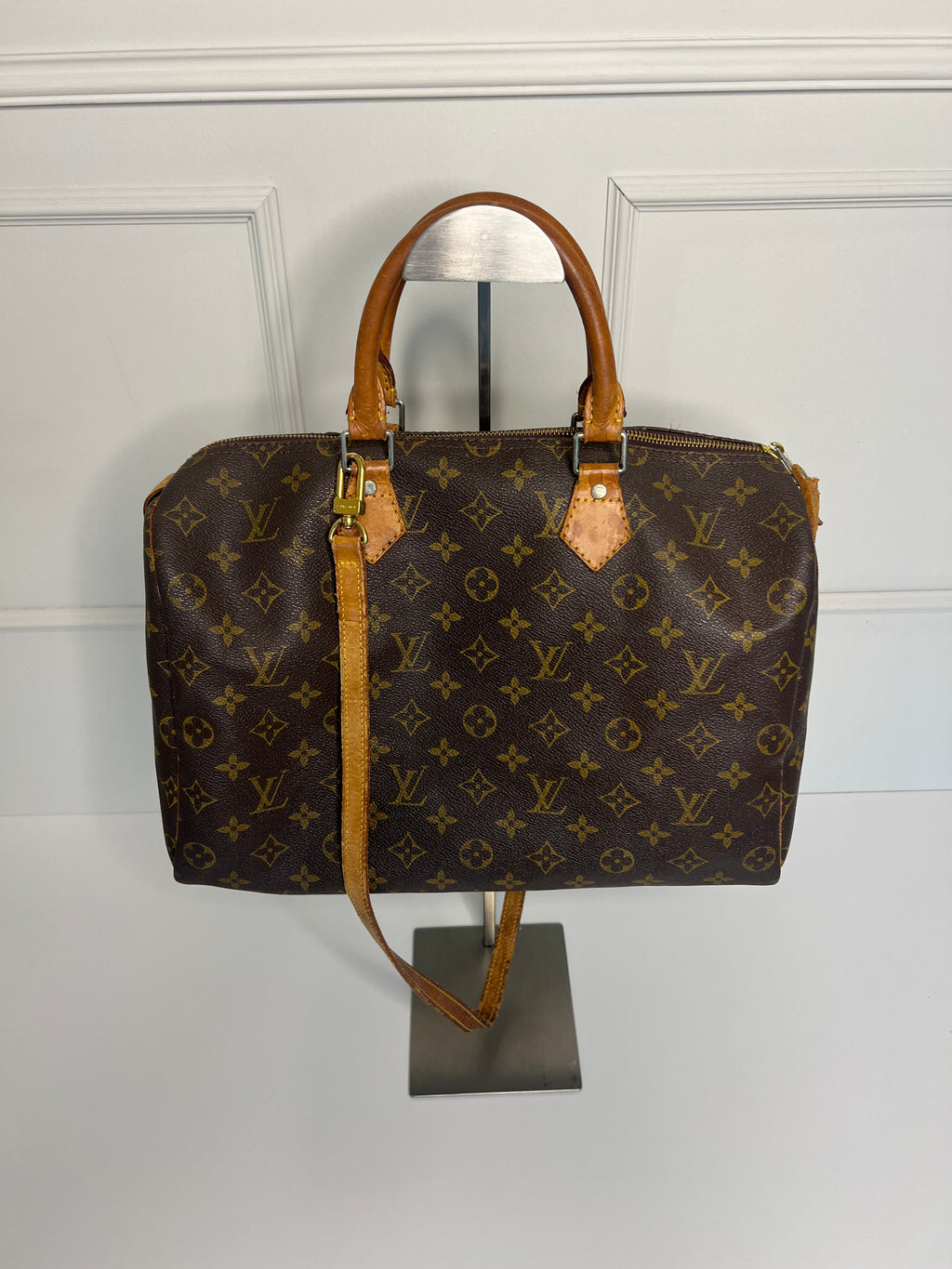 Louis Vuitton Speedy 35 Monogram met schouderriem