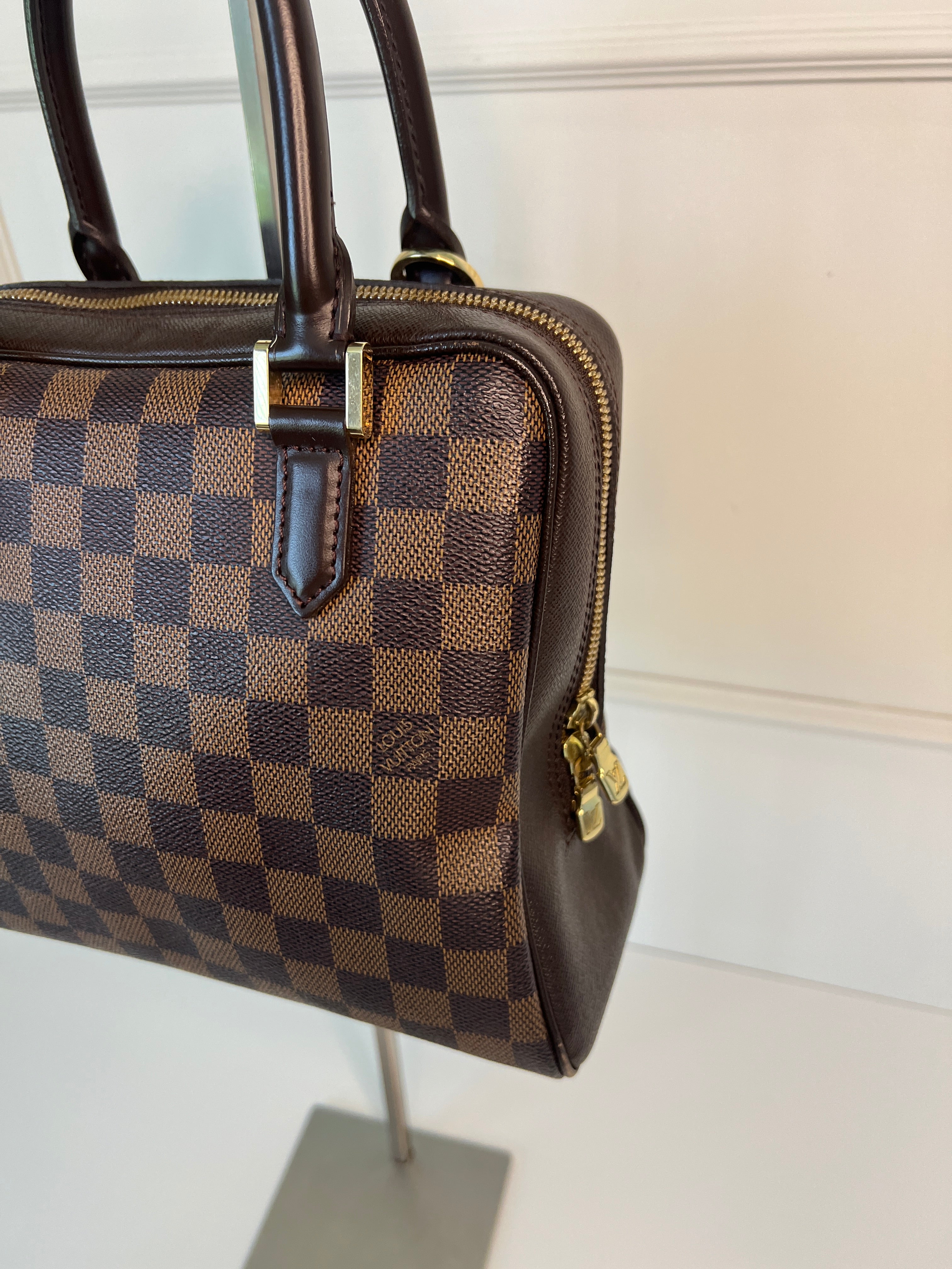 Louis Vuitton Brera Damier Ebene Canvas Schouder Handtas
