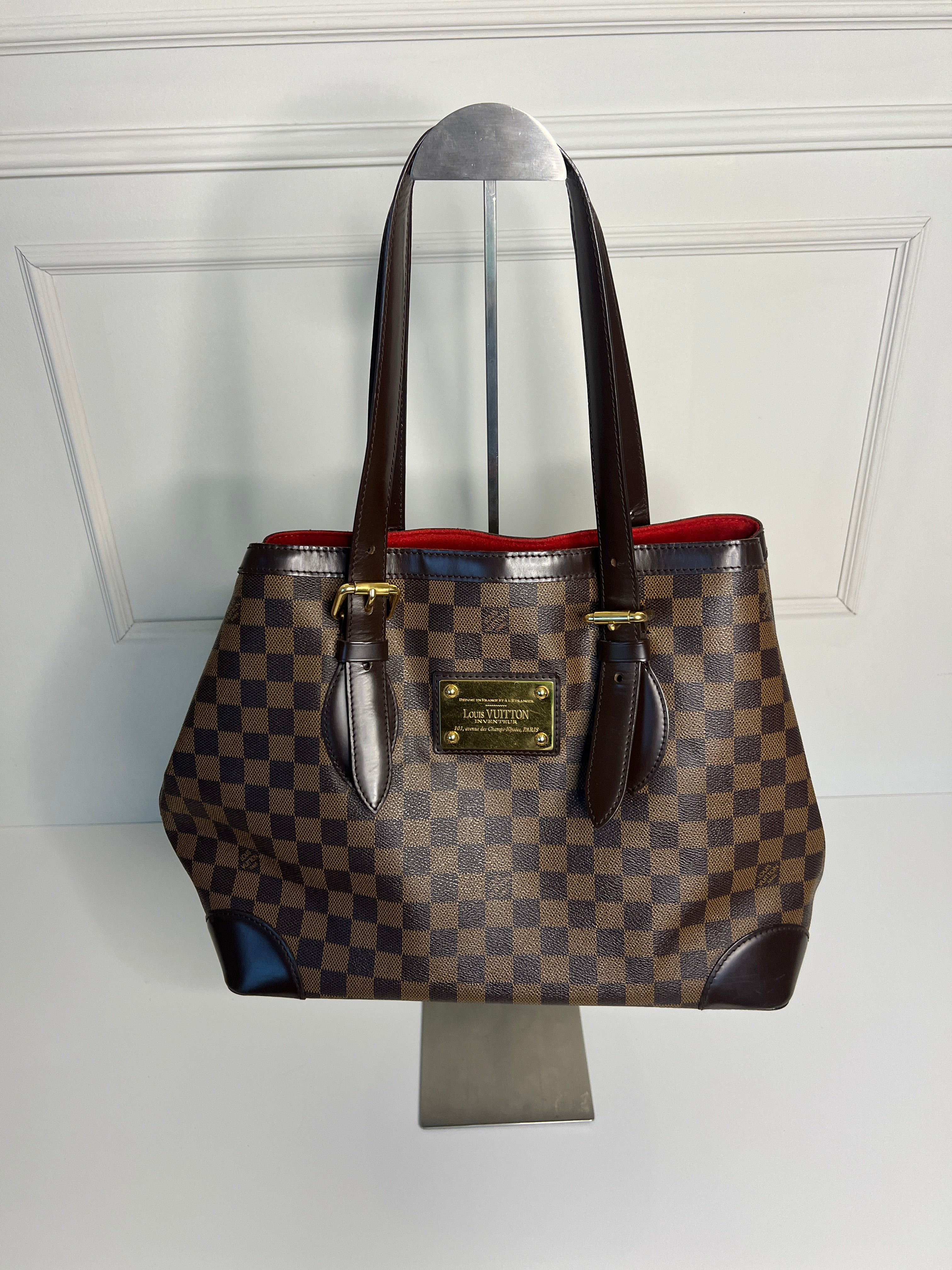 Louis Vuitton Hampstead MM Damier Ebene Canvas Schoudertas Shopper