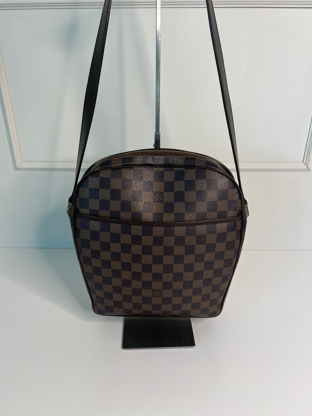 Louis Vuitton Ipanema PM Damier Ebene Canvas Crossbody Tas