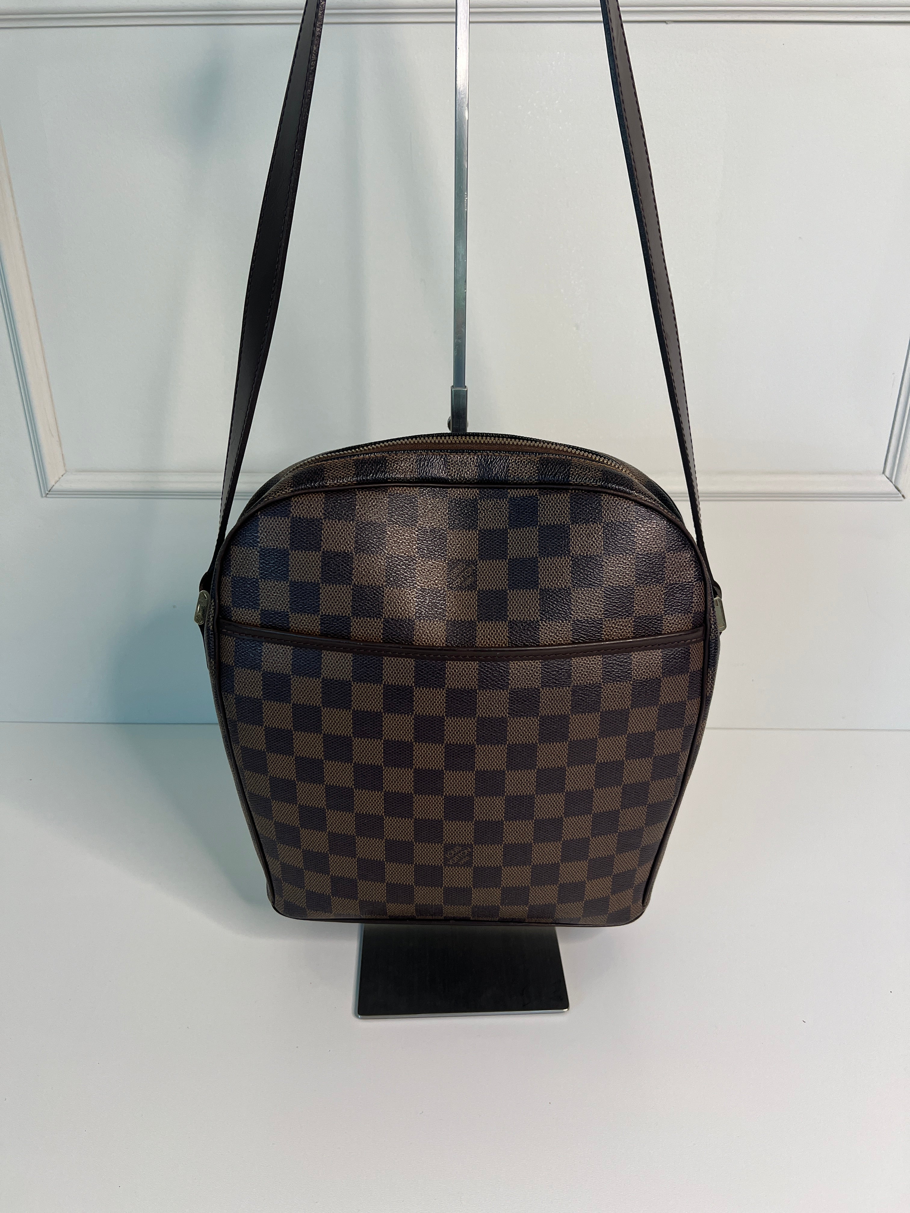 Louis Vuitton Ipanema PM Damier Ebene Canvas Crossbody Tas