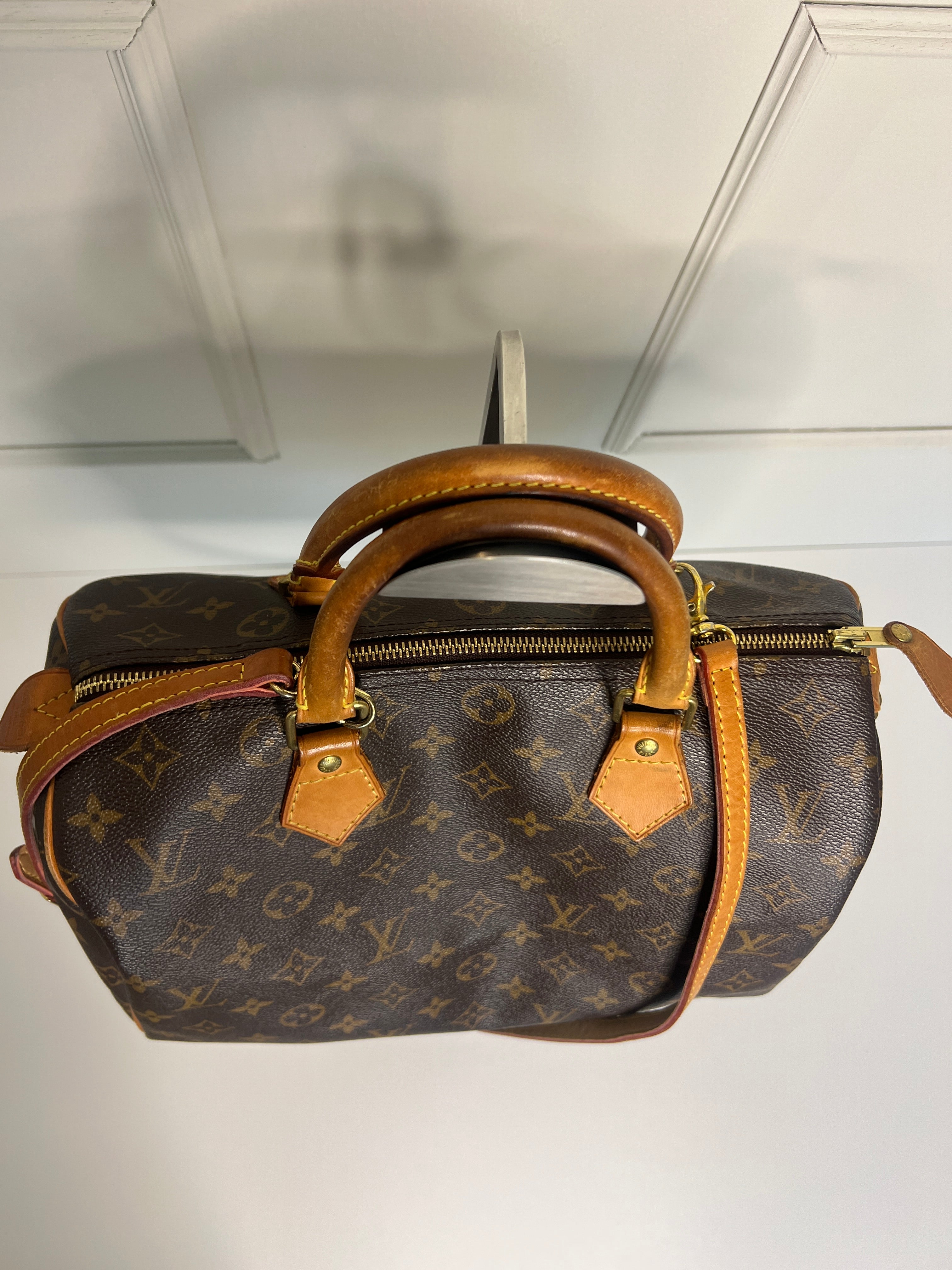 Louis Vuitton Speedy 30 Monogram Bag met schouderriem