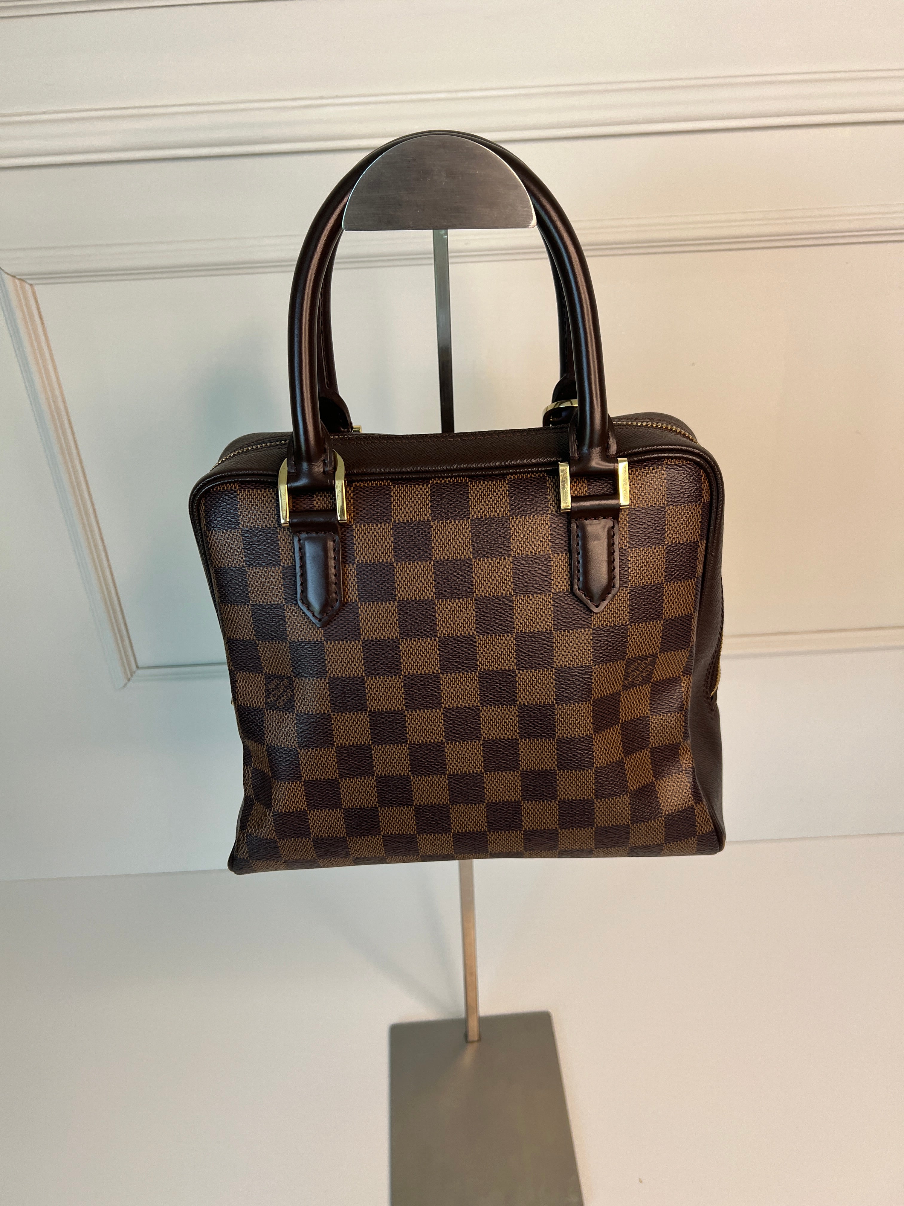 Louis Vuitton Brera Damier Ebene Canvas Schouder Handtas