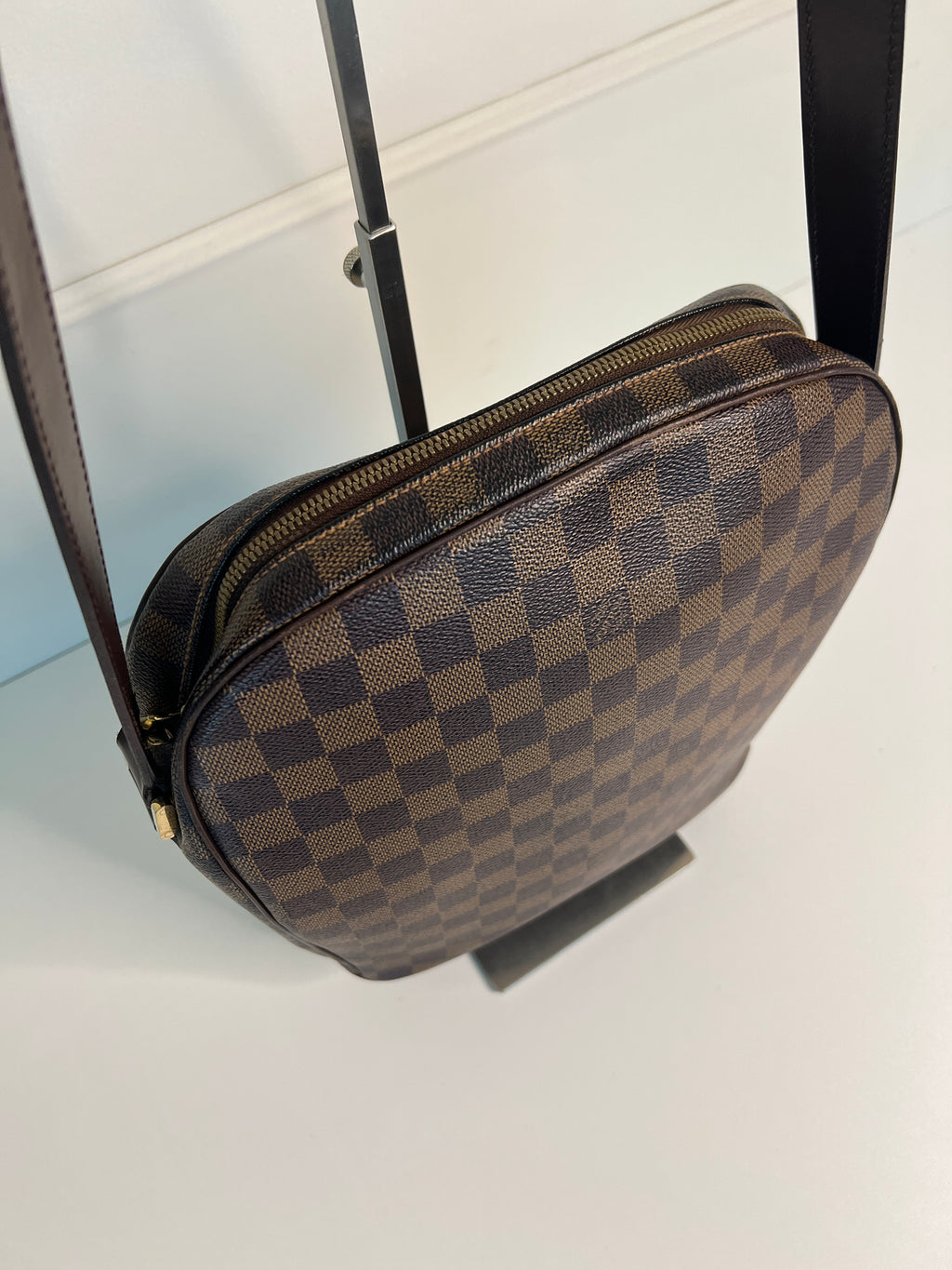 Louis Vuitton Ipanema PM Damier Ebene Canvas Crossbody Tas